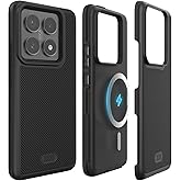 TUDIA MergeGrip [Military Grade] for Xiaomi 14T Pro 5G Case (2024) - [Drop Tested] Dual Layer Shockproof Slim Heavy Duty Tough Protective Phone Cases Cover (Black, Magsafe Compatible)