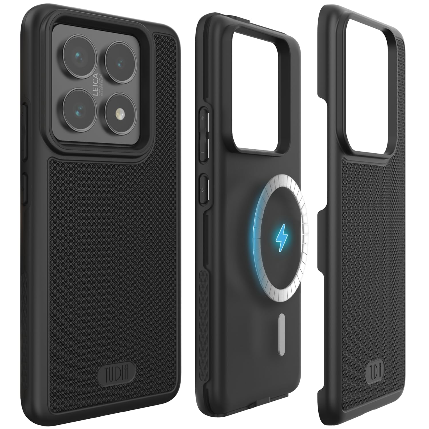 Photo 1 of TUDIA MergeGrip [Military Grade] for Xiaomi 14T Pro 5G Case (2024) - [Drop Tested] Dual Layer Shockproof Slim Heavy Duty Tough Protective Phone Cases Cover (Black, Magsafe Compatible)