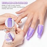 Makartt Nail Polish Remover Kit 20pcs Nail Clips Pusher Gel Polish Soak Off view 6