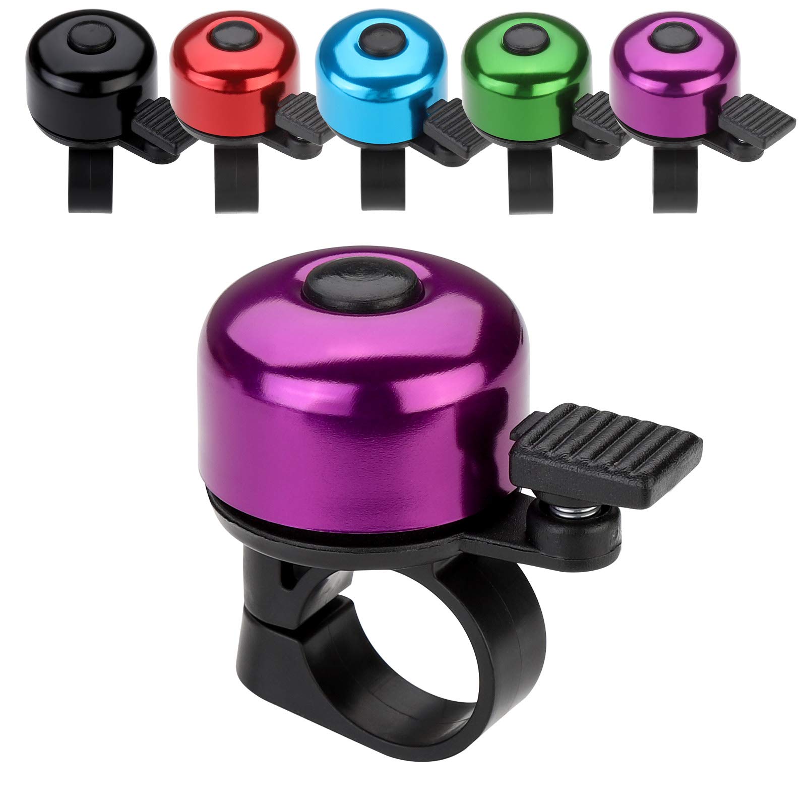 Paliston Bike Bell Bicycle Bell Crisp Sound for Adults Kids Boys Girls Purple