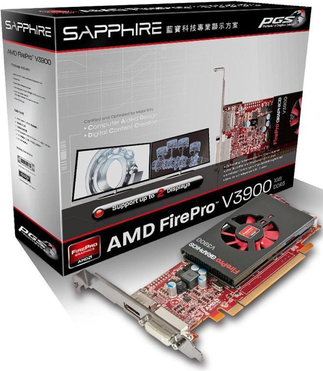 Tarjeta gráfica Sapphire AMD FirePro V3900 1GB DDR3 DP/DVI-I PCI-Express Tarjetas gráficas 100-505860