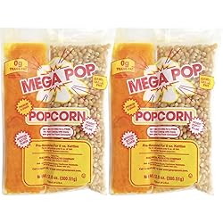 Mega-pop Popcorn 2 count, Oil and Salt Kit with