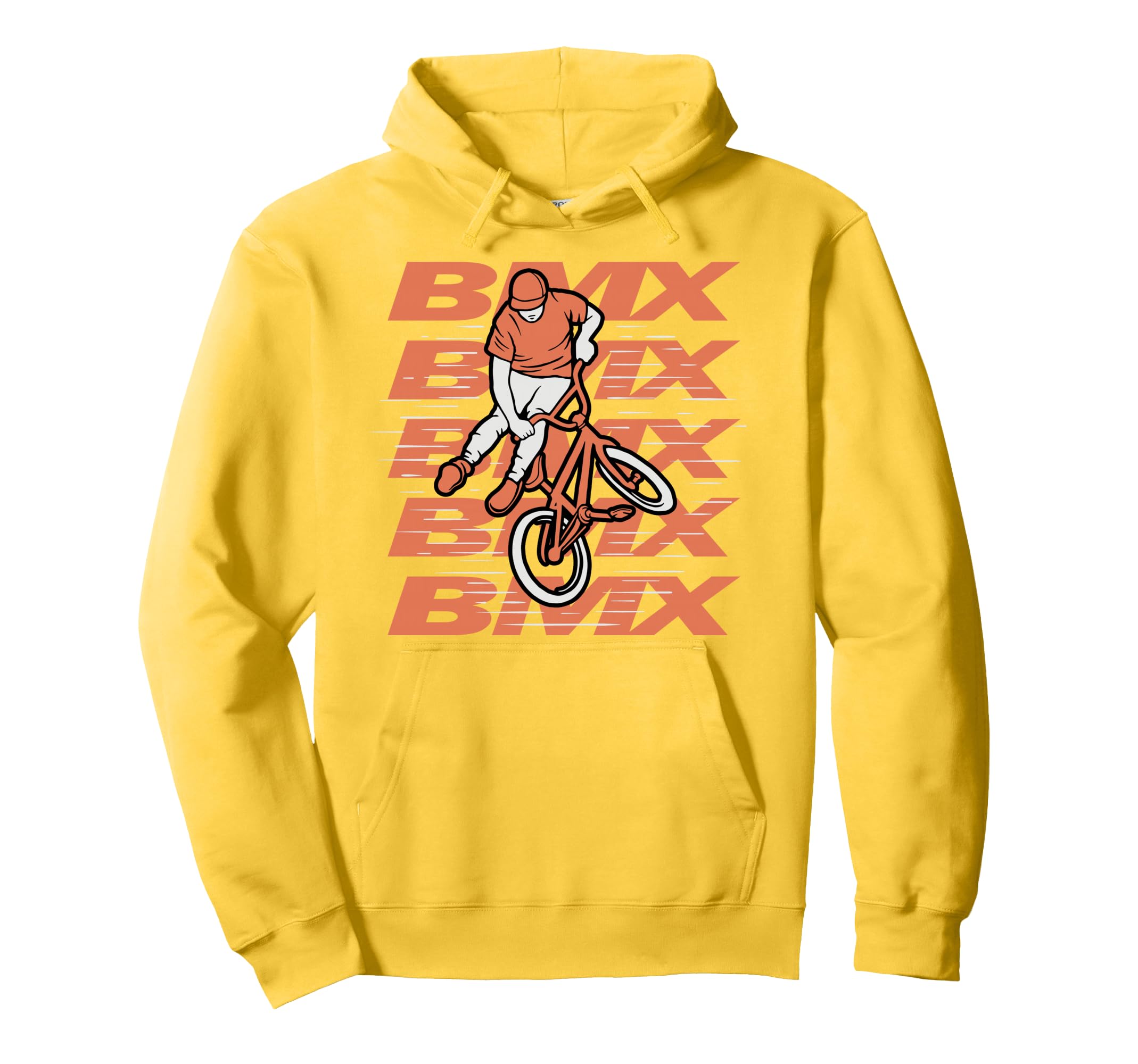 BMX Boy Rider Stunt Halfpipe Freestyle Jumping Bicycle Pullover Hoodie