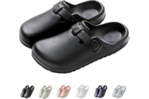 IDEINER Garden Clogs Shoes for Women Men Slip on Mules Sandal Lightweight Nurse Kitchen Clogs Soft Bottom Adjustable Buckle L