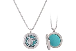 UTHOSMDO Viking Handsome Nordic Necklace with Runic Wolf Aromatherapy Essential Oil Diffuser Necklace Viking Jewelry Gift Sta
