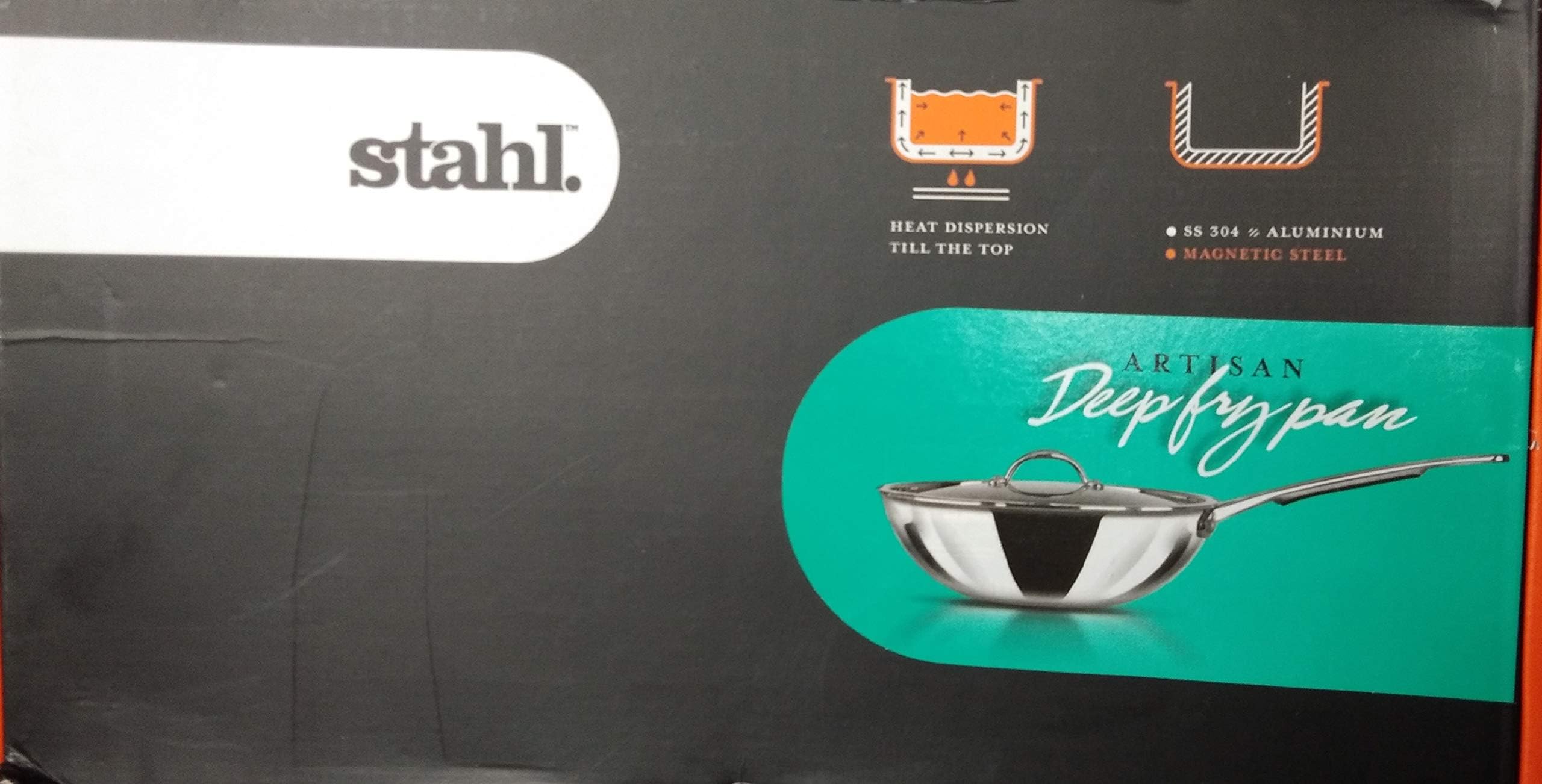 Stahl Stainless Steel Aluminium Frying Pan