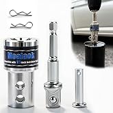 Moalaok Trailer Jack Crank Handle Power Drill Adapter with 1/2" Socket Adapter Bit, Upgraded Stainless Steel Trailer Jack Drill for Top Wind Crank Handle