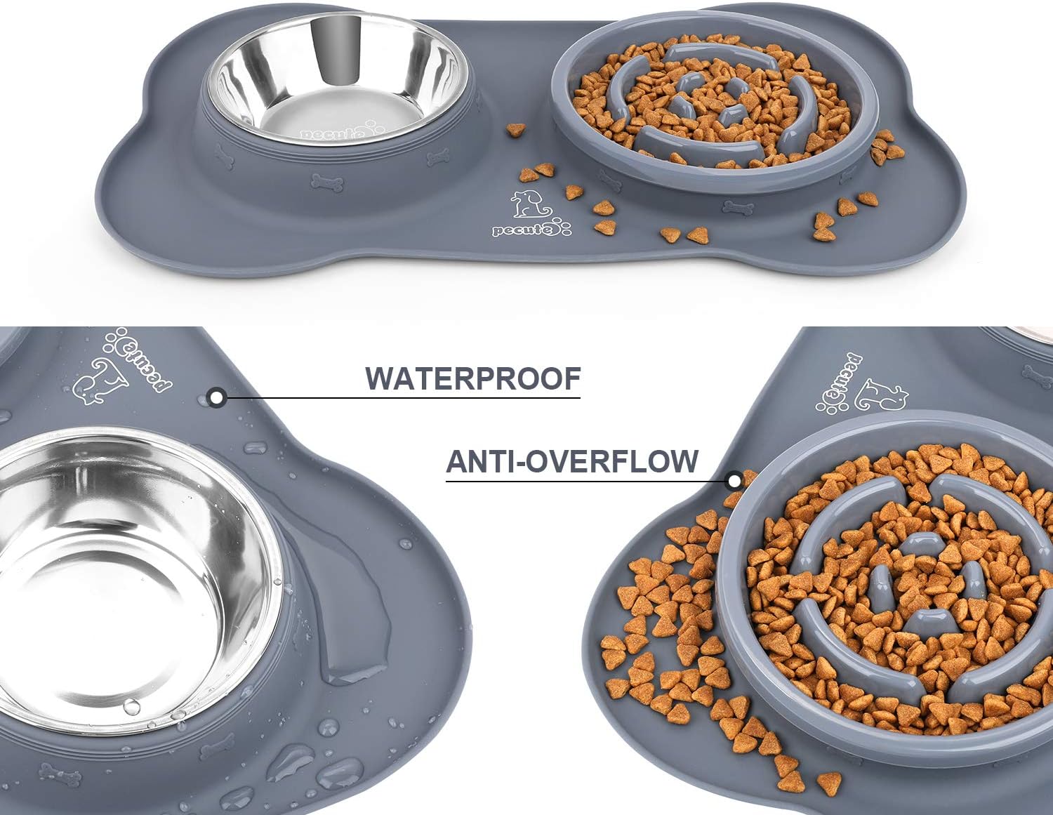 pecute Dog Bowls to Slow Down Eating, Slow Feeder Dog Bowl - Image 5