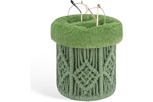 OPULANE 2 in 1 Glasses Holder,Anti-scratch Plush Lined Eyeglass Holder Stand for Nightstand Desk Storage Organizer