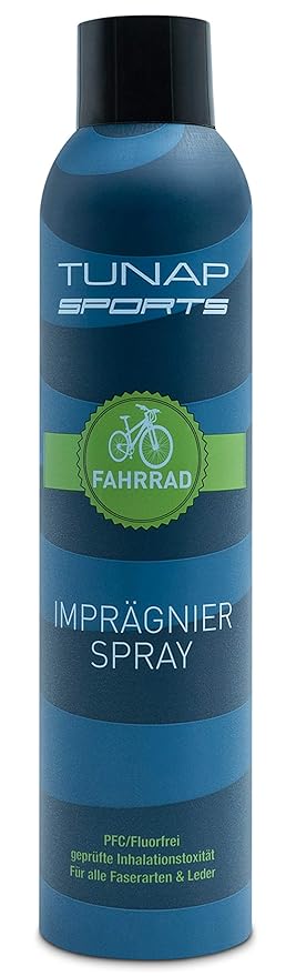 TUNAP Imprägnierspray 300 ml, schützt Textilien beim Outdoor Sport, macht die Kleidung wasserdicht