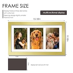 DUENPY 8x14 Collage Picture Frame 4x6 Collage