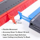 Willingood 2 Pack Contour Gauge 5"+10" Plastic Woodworking Shape Tracer Tool view 4