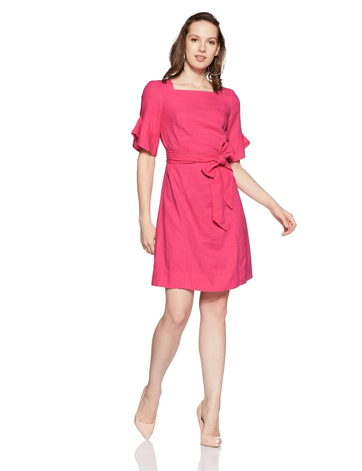 marks & spencer women's shift knee-long dress