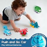lerrbo 6 PCS Cartoon Truck Toys with Cranes for Toddlers 1 2 3 Years view 4