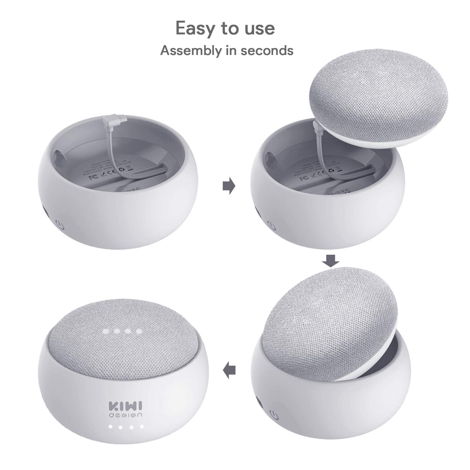 kiwi google home mini battery base