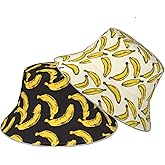 Bucket Hat Double-Side-Wear Reversible Sun Hat Beach Travel Hiking for Women Men