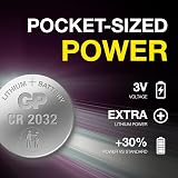 GP Extra CR2032 3V Lithium Coin Batteries 10 Pack - Long Lasting Button Cell view 6