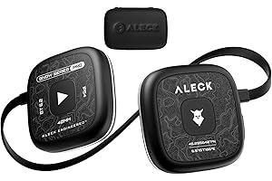 ALECK Snow Series Pro Universal Wireless Bluetooth Helmet Speakers Headphones for Ski and Snowboard Audio-Ready Helmets, Glove Friendly Controls, Microphone Headset for Hands-Free Calls