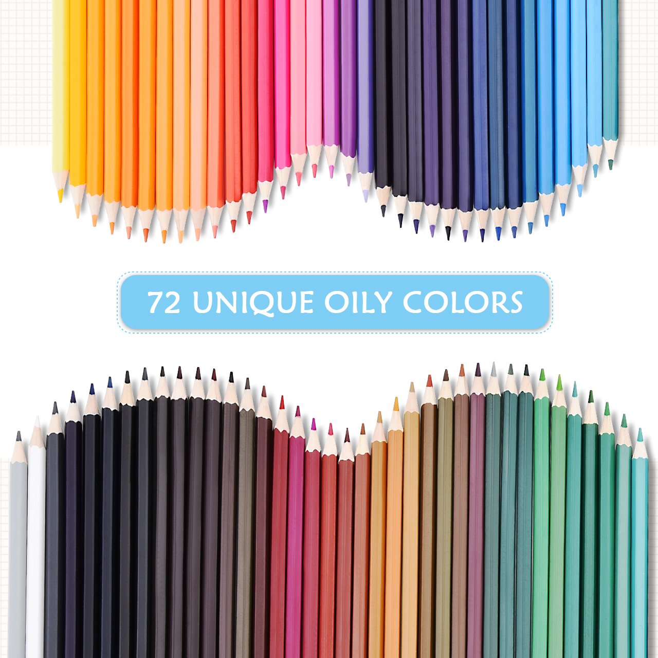 14 Colored Pencils Set, Atmoko Watercolor Art Coloring Pencils Bulk ...