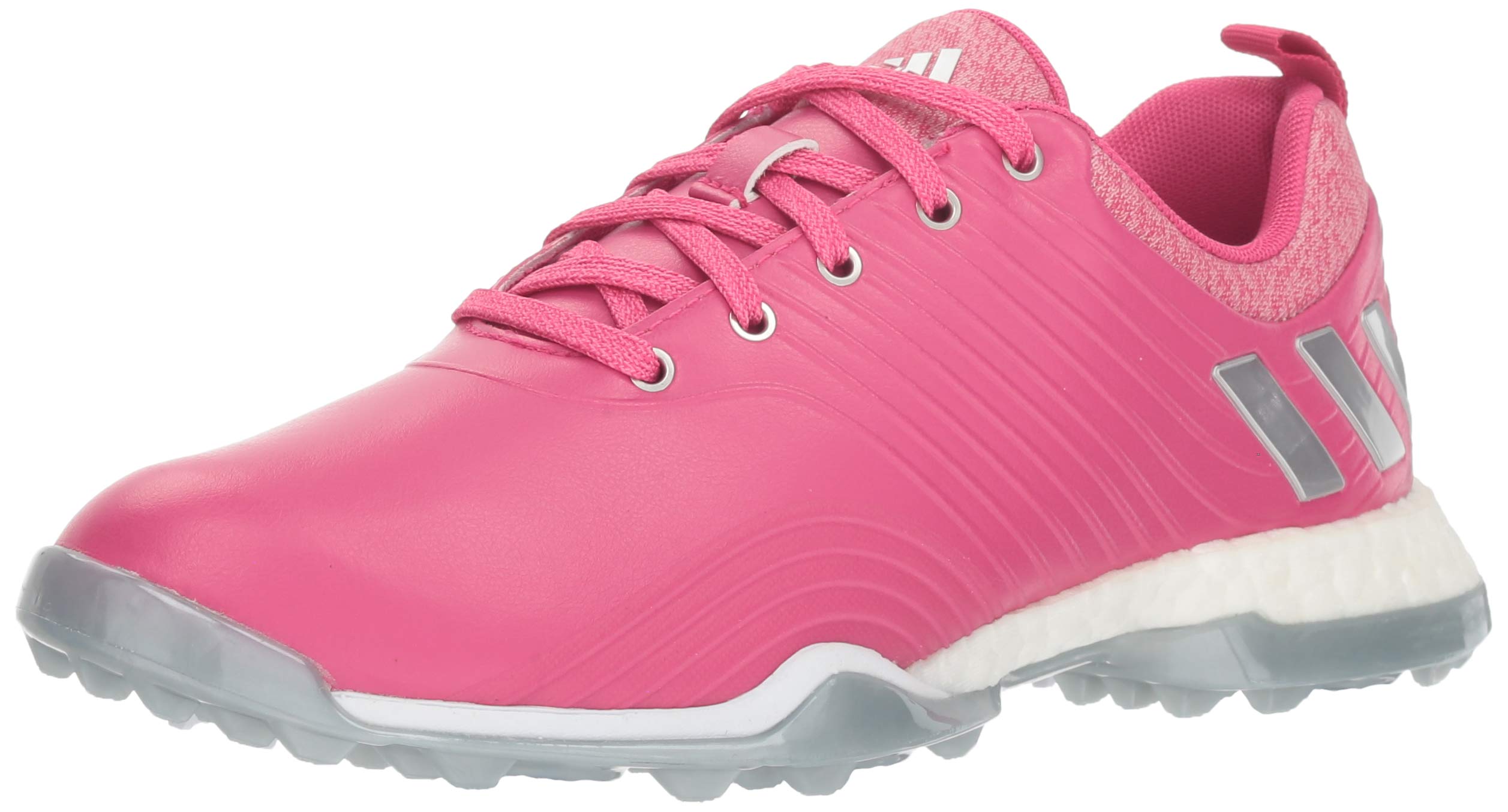 adidas Womens Adipower Golf Shoe Real Magenta/Silver Metallic