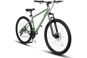 KIAPALNO Mountain Bike 24 26 27.5 Inch for Men Women, 21 Speeds High-Carbon Steel Frame, Rigid/Front Suspension Sport Bicycle, Adult Teens MTB Bicycle for Snow City Commuters and Short Trip