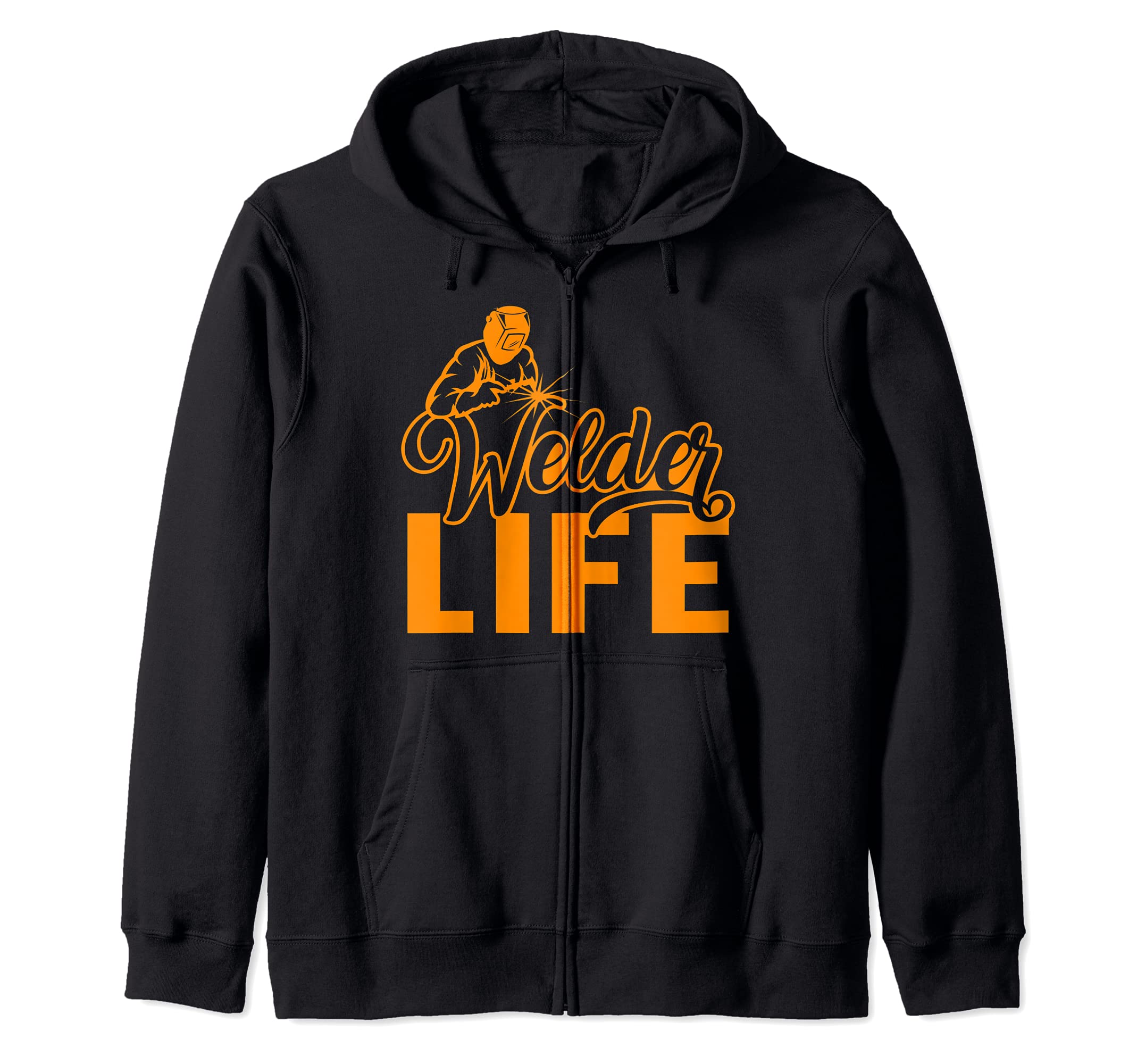 Welder Life Engineer Engineering Fabrication Welding Rod Zip Hoodie