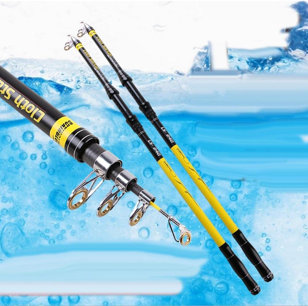 CAISHEN Fishing rods Carbon fishing rods Telescopic Long rod Fishing gear Throw pole Super hard pole fishing gear