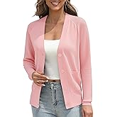 Urban CoCo Women's Classic Open Front Cardigan Sweaters Long Sleeve Button Down Knit Sweater