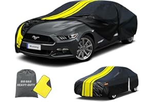 New Upgraded Heavy Duty Car Cover Custom Fit for Ford Mustang/Shelby (1964-2026)/Chevrolet Chevy Camaro (2010-2026) Waterproo