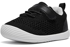 MORENDL Toddler Sneakers Baby Boys & Girls Barefoot Shoes Lightweight Breathable Walking Running Tennis Athletic Sport Shoes