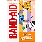 BAND-AID Brand Adhesive Children's Bandages for Minor Cuts & Scrapes, Wound Care Featuring Classic Disney Characters, Fun Bandages for Kids and Toddlers, Assorted Sizes, 20 ct