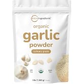 Organic Garlic Powder, 3 lb | Premium Raw Allium Sativum Bulb | Pungent & Savory Flavor | Great for Meats, Vegetables & Spice