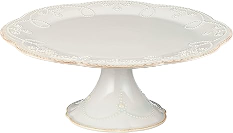 Lenox French Perle Pedestal Cake Plate Medium White Amazon Ca