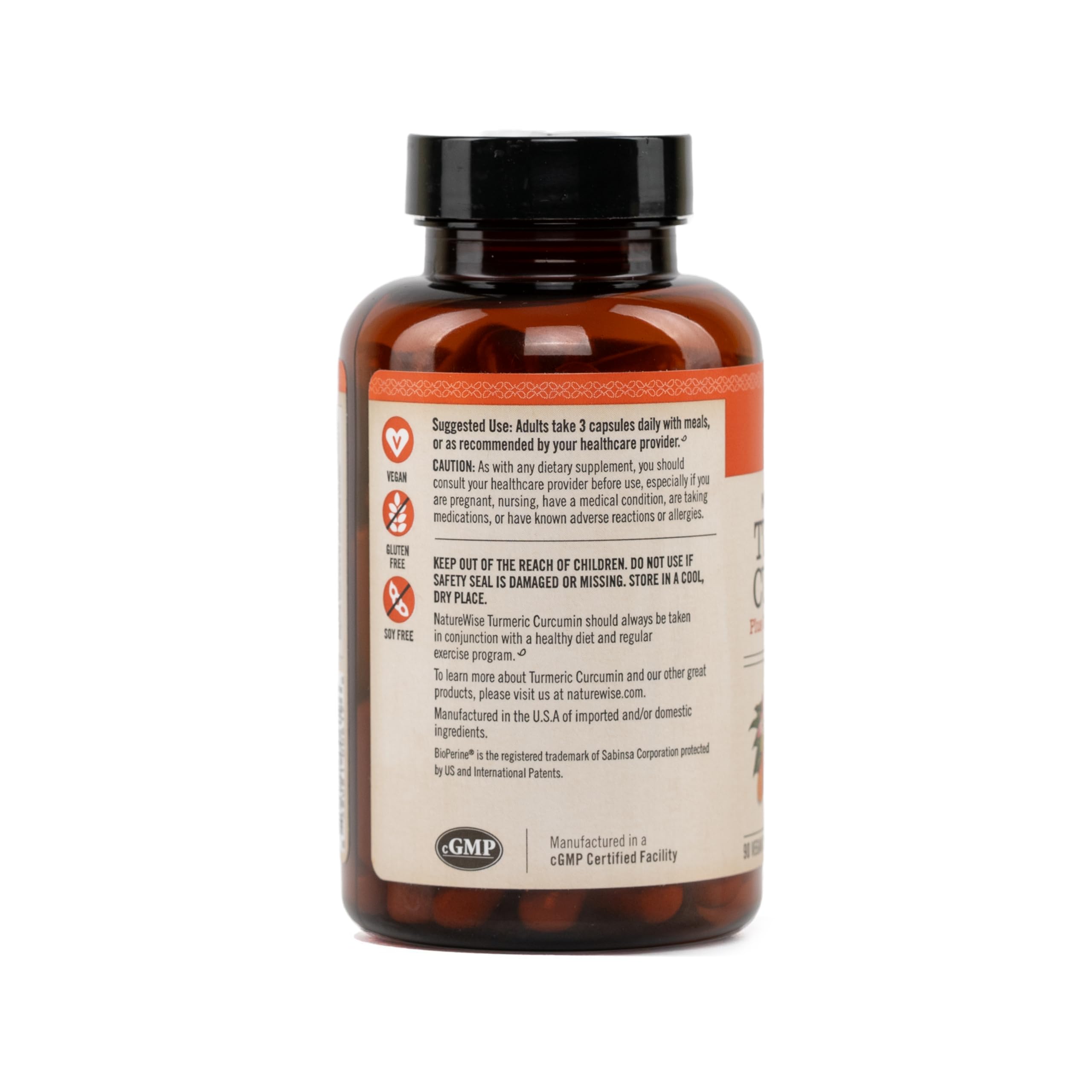 NatureWise Curcumin Turmeric 2250mg - 95% Curcuminoids & BioPerine Black Pepper Extract for Advanced Absorption - Daily Joint and Immune Health Support - Vegan, Non-GMO, 90 Count[30-Day Supply]