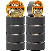 JOAPRIL Butyl Joist Tape for Decking 2''&times;50', 10 Rolls Waterproof Deck Tape | Joist Tape, Waterproof and Anti-Corrosion Joists Deck Tape, Self Adhesive Flashing Joists Tape for Wood Decks Beams Roof