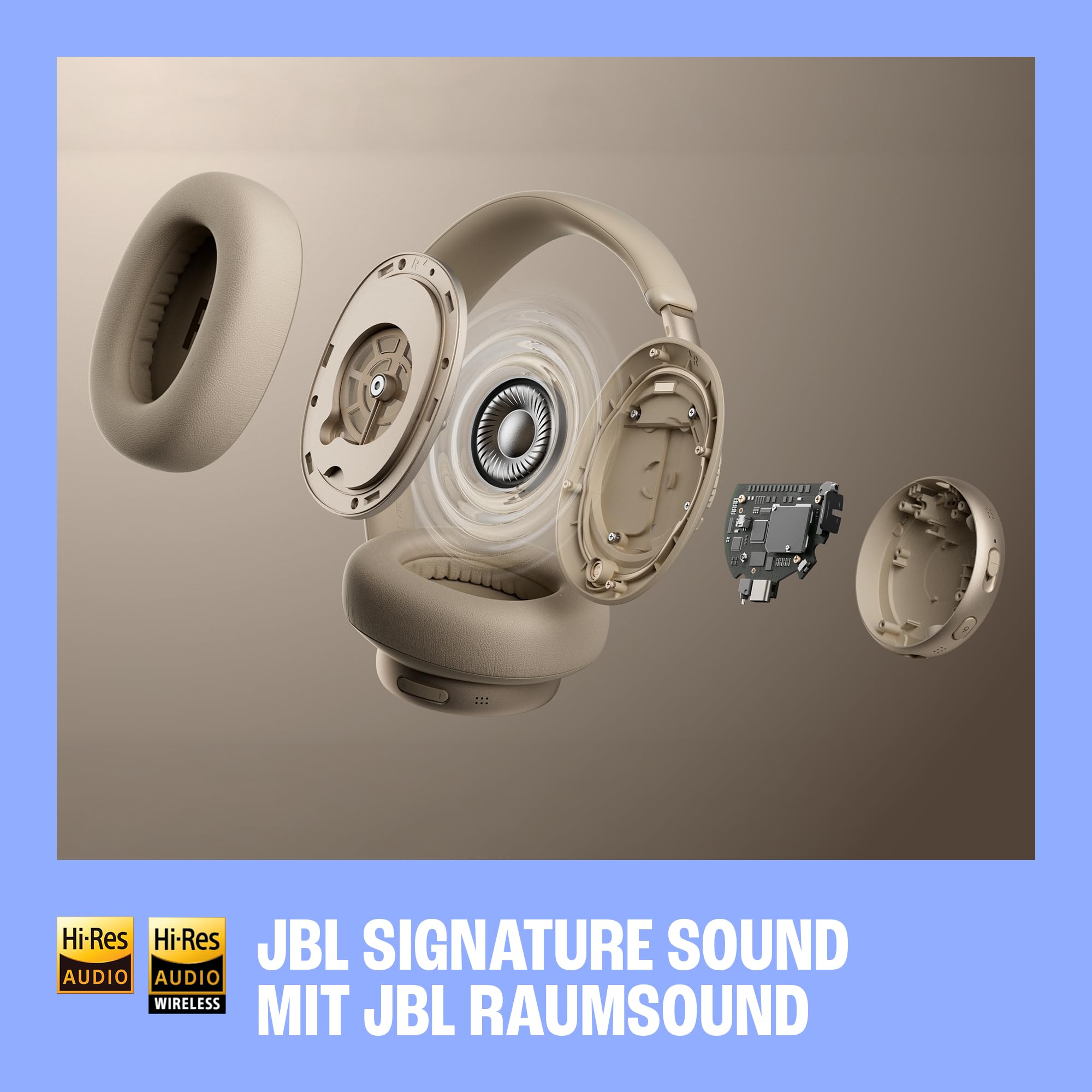 JBL Live 780NC Kabellose Over‑Ear‑Kopfhörer mit Adaptivem Noise Cancelling, Spatial Sound, Sprachsteuerung und JBL Pure Bass, Grün 6
