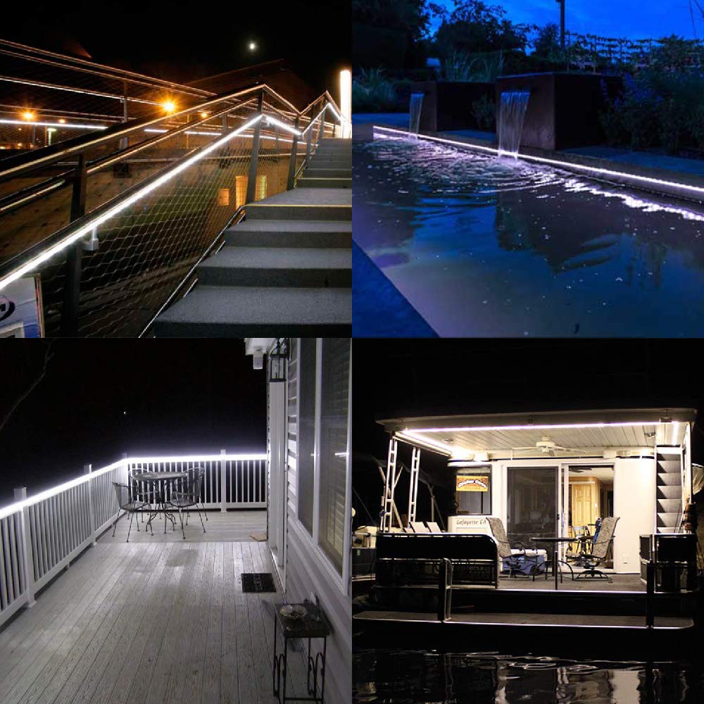 de luces led impermeable 20 metros tubo