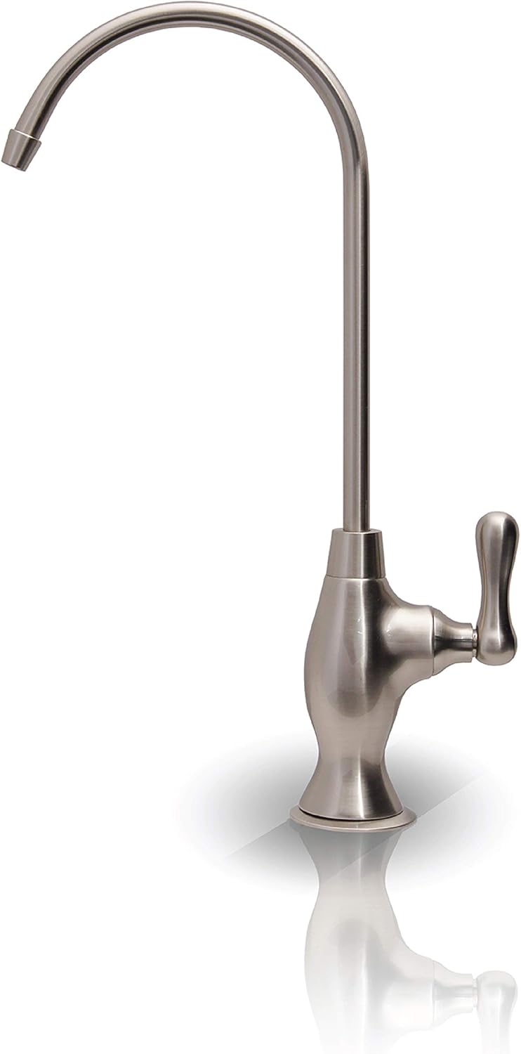 APEC Water Systems FAUCET-CD-COKE-NP Kitchen Drinking Water Designer Faucet for Reverse Osmosis and Water Filtration Systems, Non-Air Gap Lead-Free, Brushed Nickel - - 