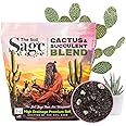 Soil Sage Cactus Soil 5Qt Premium High-Drainage Cactus & Succulent Potting Mix with Mycorrhizae Fungi - Meticulously Mixed by Hand, Ready to Use - Made in U.S.A.