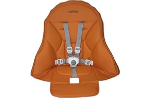 Peg Perego Siesta/Prima Pappa Zero 3 high Chair Replacement Upholstery with seat Belt, Arancia (Orange)