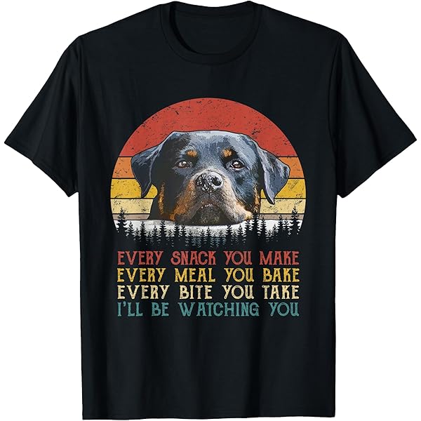 Amazon.com: Vicious Rottweiler Dog Barking T-Shirt for Men Women