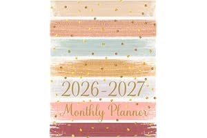 2026-2027 Monthly Planner: 2-year Calendar with Holidays and Inspirational Quotes Elegant Large Organizer and Schedule 8.5x11" for Women, Professionals & Students