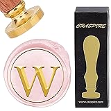 CRASPIRE Initial Alphabets W Wax Seal Stamps Letter