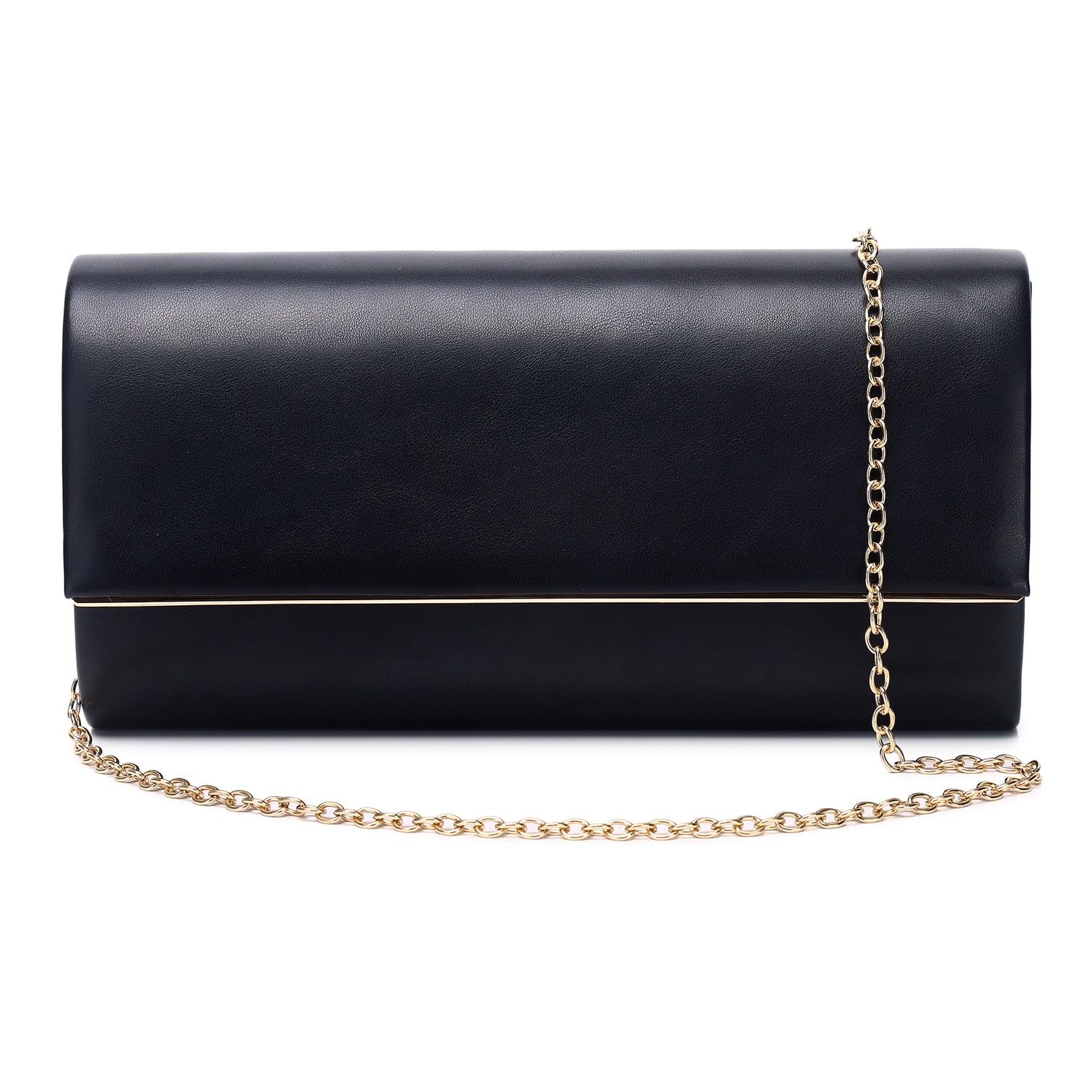 Photo 1 of *Minor Damage*
DETARA Women Evening Bag Vegan Leather Clutch Purse Shoulder Crossbody Envelope Bag for Party Wedding Prom Bridal(Black 1818)
