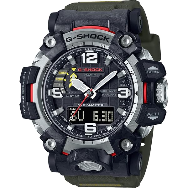 Amazon.com: G-Shock New Thinner Carbon Mudmaster Watch, Solar