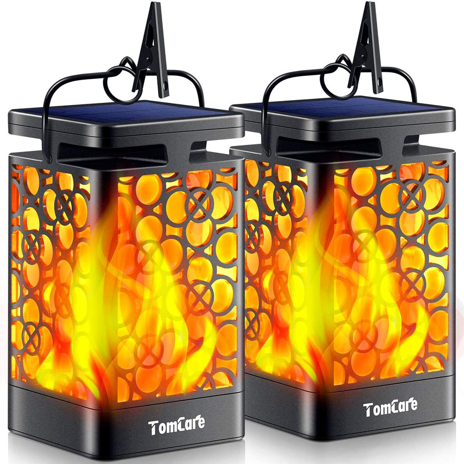Solar Lights Outdoor Pathway Kaliqo Solar Lanterns Outdoor Lights, Hemp Rope Flame Lights Kaliqo Lantern