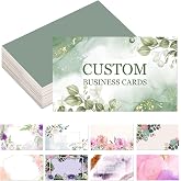 Custom Business Cards Customizable with Logo Photo Personalized Business Card Customize for Small Business Customized Waterproof Double Sided Cards 100 200 500 1000