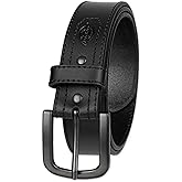Dickies mens Industrial Strength Leather Belt – Workwear, Durable, Reinforced, Heavyweight