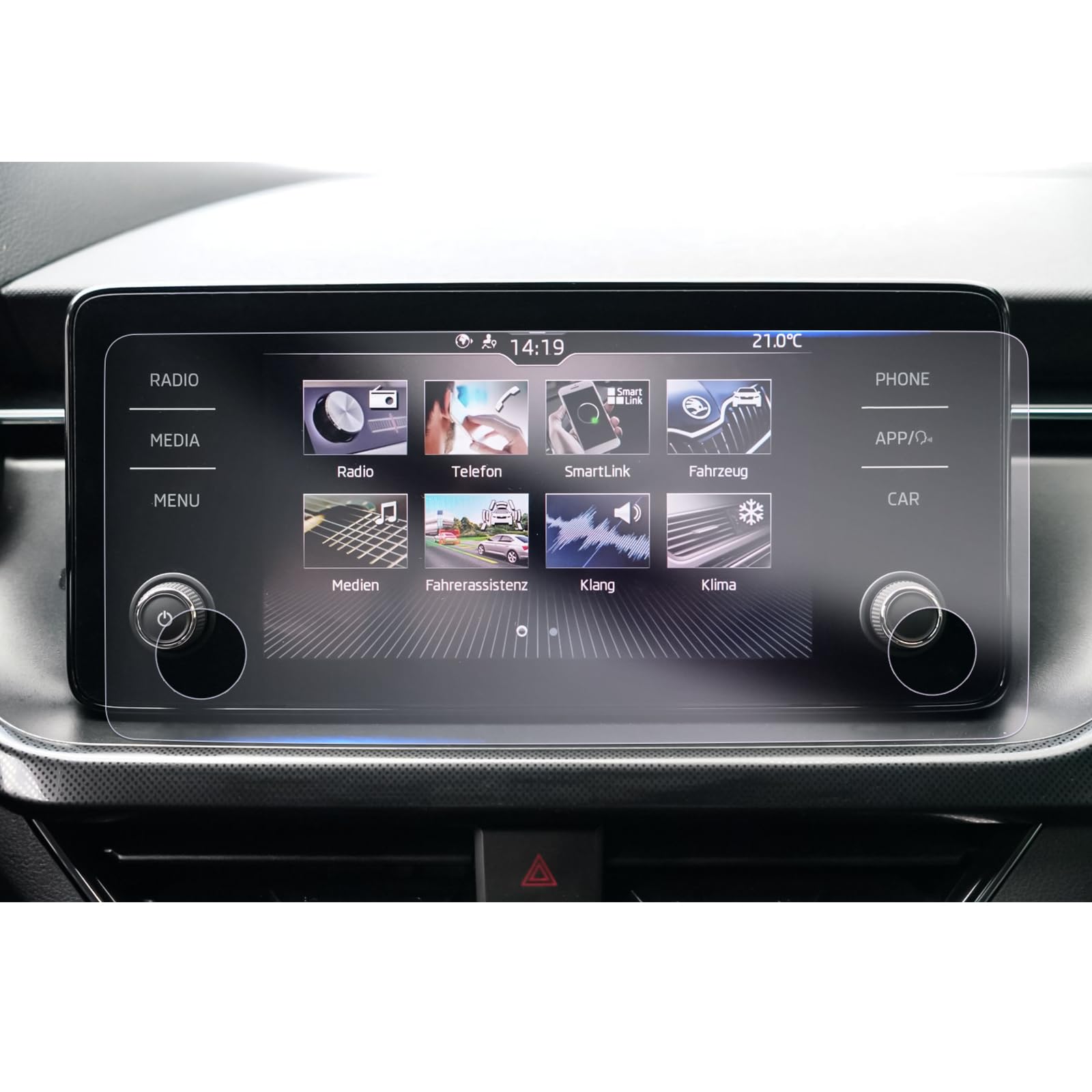 GAFAT [Facelift 2024] Kamiq/Scala/Fabia 4 2024 2025 2026 8.25" Navigation Protective Film, Nano Screen Protector for 8.25 Inch Infotainment Display, 6H Anti-Scratch (Pack of 2)