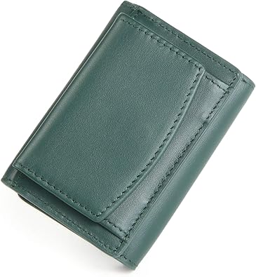 Amazon Mura 三つ折り財布 ミニ財布 メンズ 産地証明付き イタリアンレザー スキミング防止 グリーンｘブラウン 財布